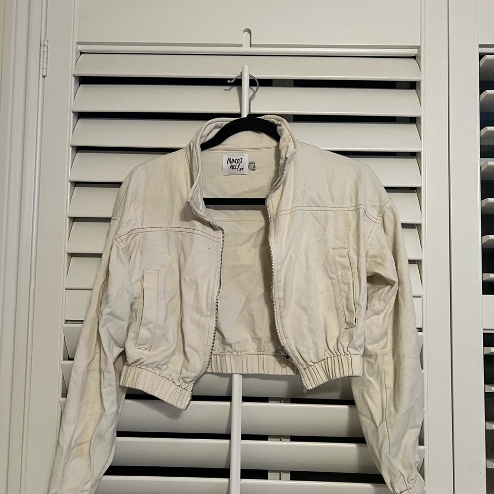 Pastel Yellow Zip Up